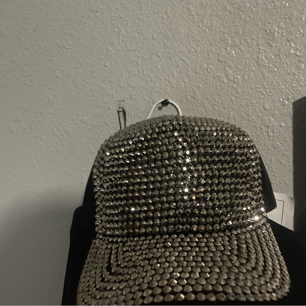 Silver Rhinestone Cap! - Picture 2 of 4